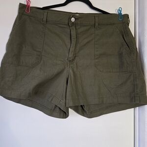 Levis Olive Green Women's Shorts